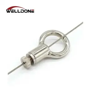 Lamp Fitting Lighting Wire Rope Hanging Hook Suspension Kit Adjustable Cable Gripper