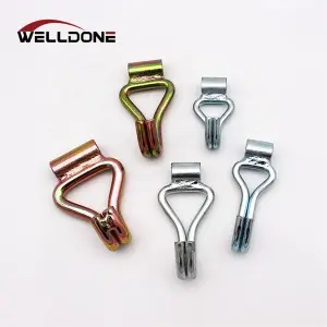 1-4 inch 0.8-10T Galvanized Double J Hook for Lashing Strap