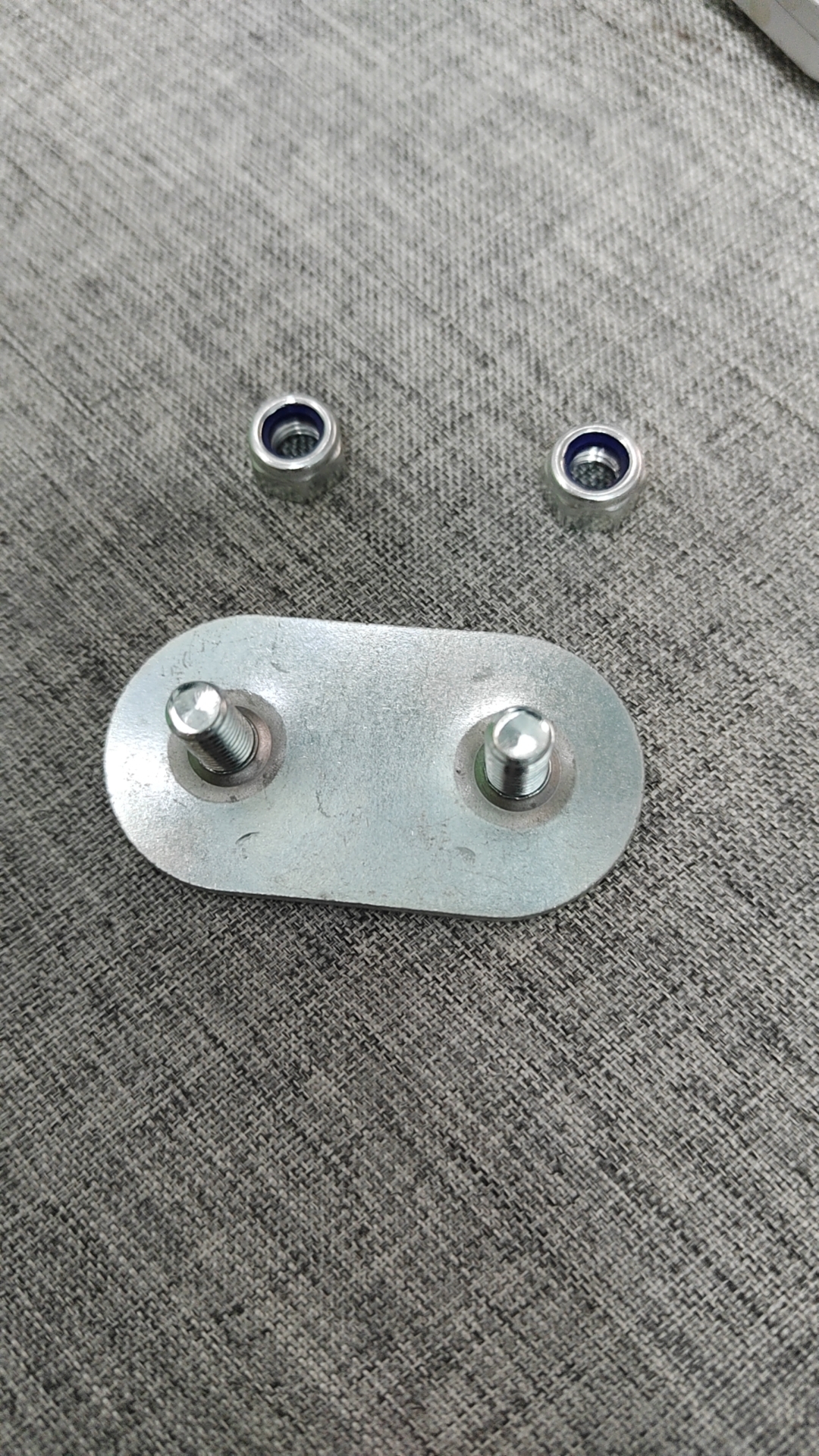 zinc plated back plate