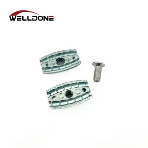 2-8mm Zinc Alloy Egg Shape Oval Cable Wire Rope Clips Clamp