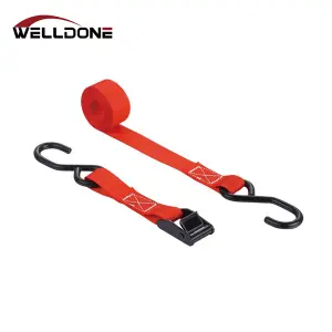 1″ 25MM Cam Buckle Tie Down Strap with S hook
