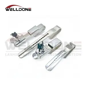 Hardened Steel Container Security Lock with Key Adjustable Truck Door Padlock