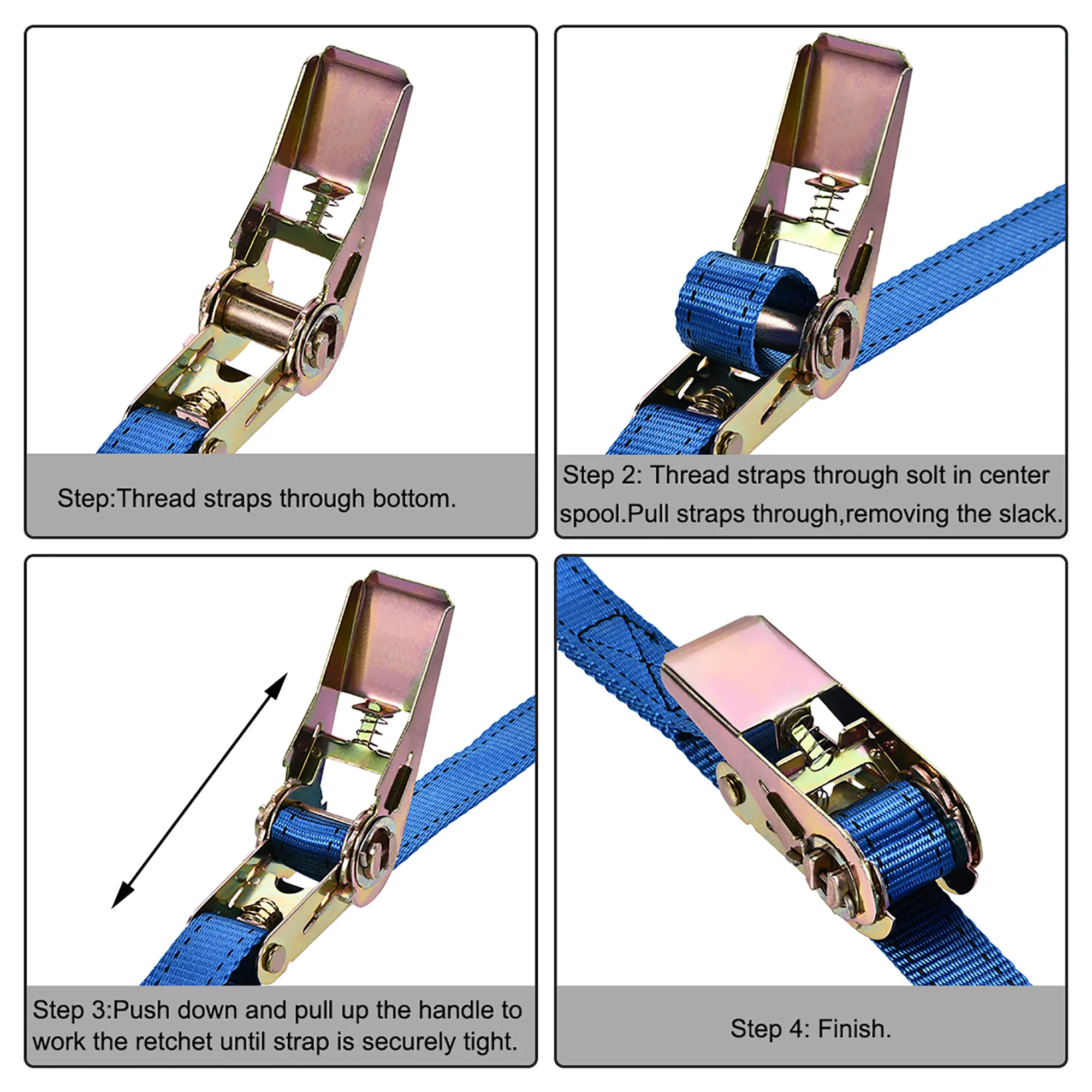 how to use 25MM ratchet buckle
