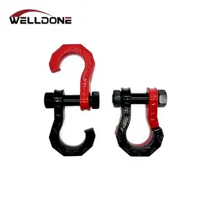 Heavy Duty Bow Towing Winch D Ring Split Shackle for off Road Vehicle Recovery