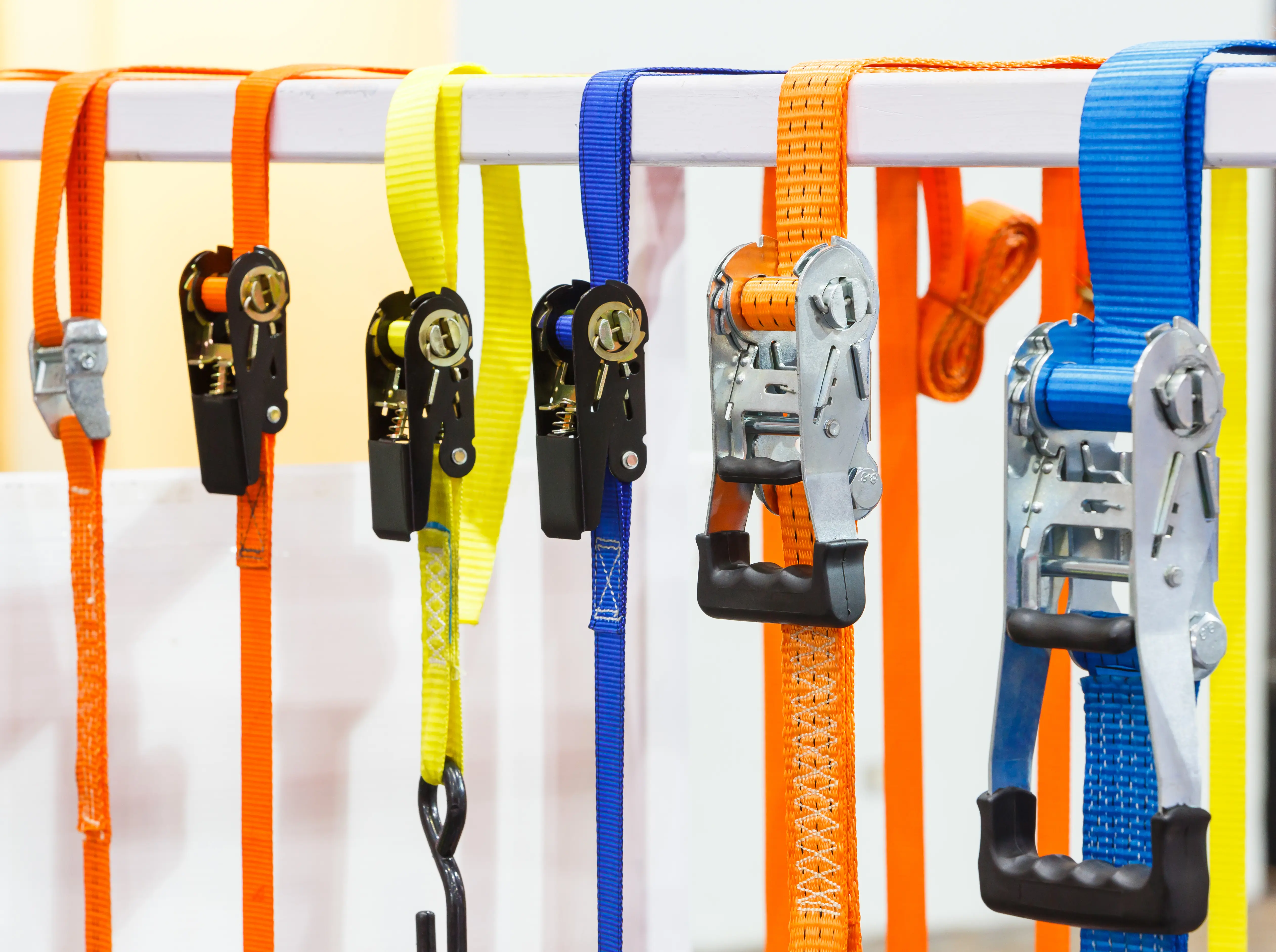 webbing material for ratchet strap application