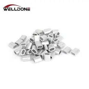 EN13411-3 / DIN3093 wire rope sleeve oval aluminum ferrule