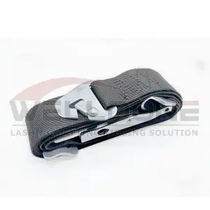 50MM Curtainside Internal Cargo Load Over Center Buckle Strap with Combi Flat Hook and Snap Hook