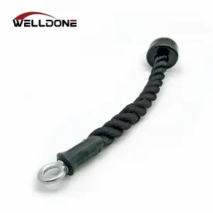 Gym Pulley Fitness Cable Attachments Single or Double Bicep Triceps Rope