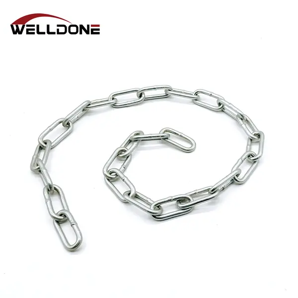 Welded Galvanized / Stainless steel DIN763 long link chain Featured Image
