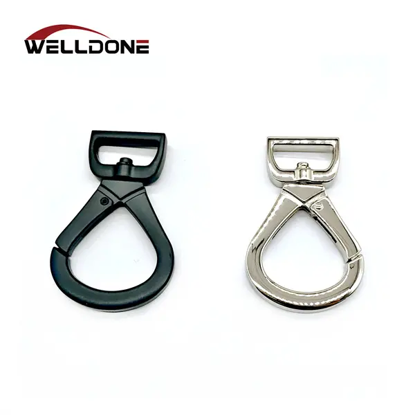 Colorful Customized Shape Zinc Alloy Swivel Snap Hook Carabiner for Bag Lobster Clasp Pet Dog Hook Featured Image