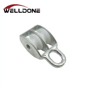 Zinc Alloy Die Cast Fixed Type Single Double Wheel Pulleys