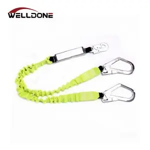 Shock Absorbing Webbing / Rope Single / Double Lanyard with Energy Absorber