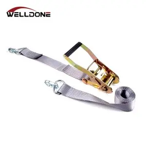 2″ L Track Ratchet Tie Down Strap with Double Stud Fittings