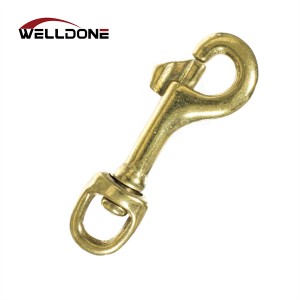 Solid Brass Cast Swivel Snap Hook for Handbag Keychain Lobster Clasp Pet Dog Hook