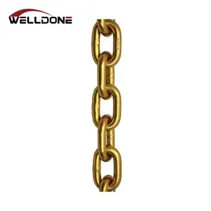 Yellow Zinc G70 Transport Lashing Chain