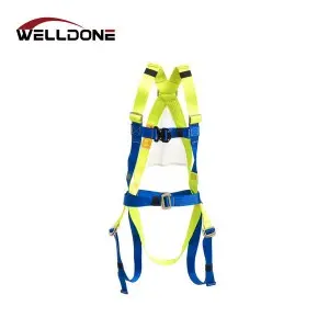 Fall Protection Full Body Safety Harness with Lanyard EN361
