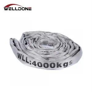 EN1492-2 WLL 4000KG 4T Polyester Endless Round Sling Safety Factor 7:1