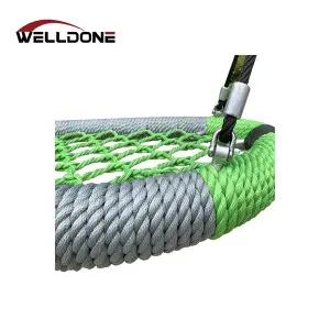 Commercial Heavy Duty Playground Steel Wire Core Armed Rope Bird Nest Swing