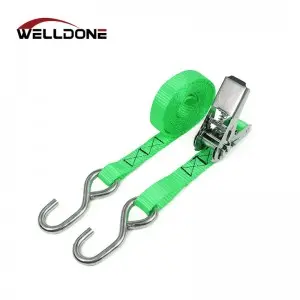 25MM 800KG Stainless steel ratchet tie down strap with hook