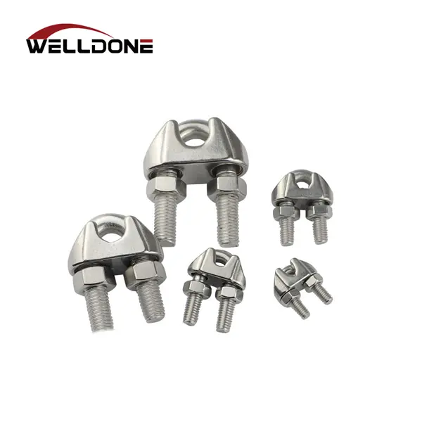 304 316 Stainless Steel JIS US Type Malleable DIN741 Wire Rope Clips Featured Image