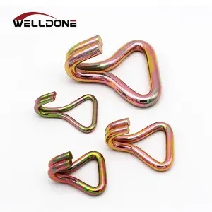 1-4 inch 0.8-10T Galvanized Double J Hook for Lashing Strap