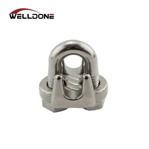 304 316 Stainless Steel JIS US Type Malleable DIN741 Wire Rope Clips