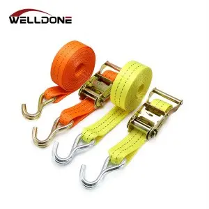 1.5″ 35MM 2T Steel handle Ratchet Tie Down Strap with double J hook