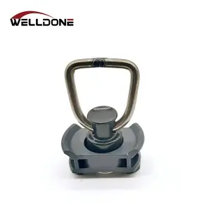 L track plastic base single stud fitting with stainless steel ring