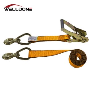 US Type 2″ Ratchet Tie Down Strap with Grab Hook WLL 3333LBS
