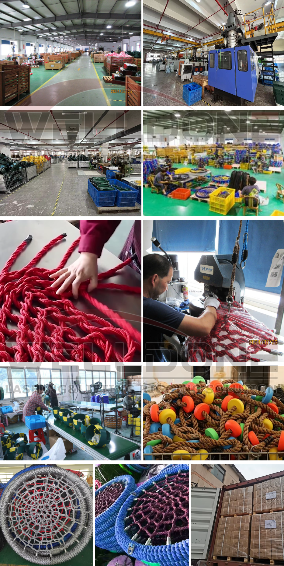 heavy duty rope nest swing process