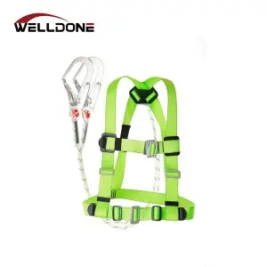 Fall Protection Full Body Safety Harness with Lanyard EN361