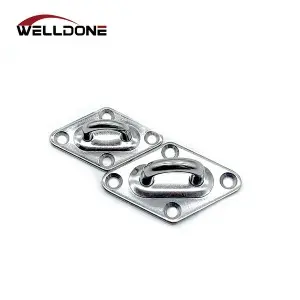 304 / 316 Stainless Steel Round Square Diamond Oblong Pad Eye Plate with Ring
