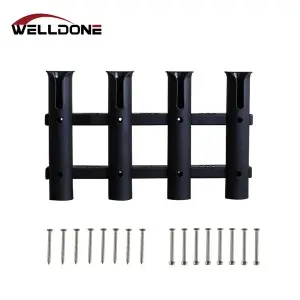 Boat Yacht Plastic Wall Flush Mount Fishing Rod Holder Rack