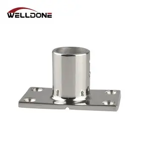 Stainless Steel Round Rectangular Railing Base 30° 45° 60° 90°