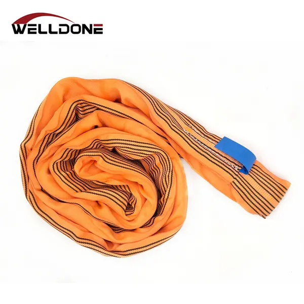 EN1492-2 WLL 10000KG 10T Polyester Endless Round Sling Safety Factor 7:1 Featured Image