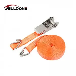25MM 800KG Stainless steel ratchet tie down strap with hook