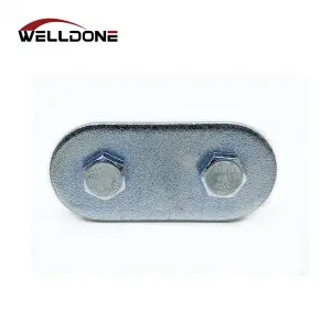 Curtainside truck zinc plated galvanized back fixing plate with nut for overcenter buckle strap