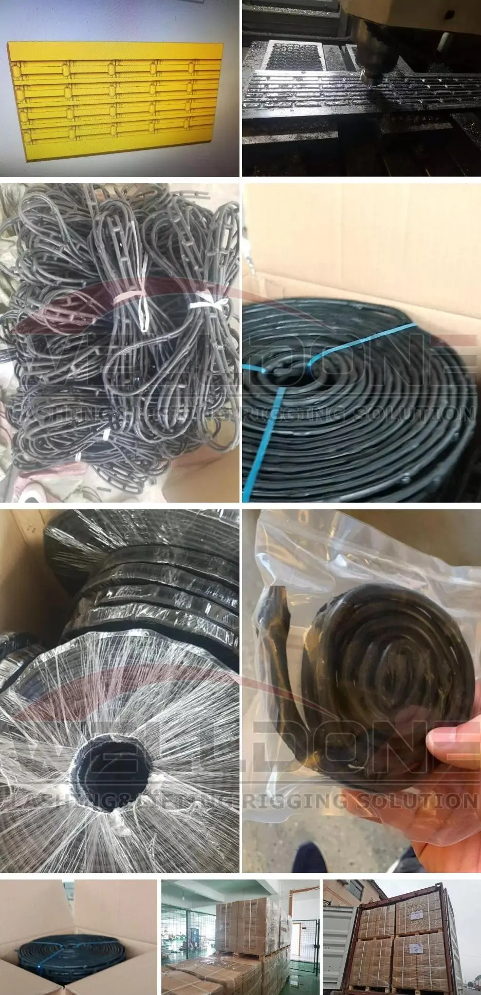 rubber ladder strap process