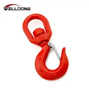 Drop forged US Type S322 Swivel hook with latch