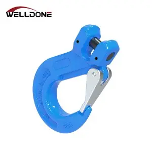 G100 Forged Chain Clevis Sling Claw Hook with Casting Latch