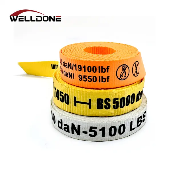 32-50MM Polyester Woven Cord Lash Strapping One Way Lashing Strap