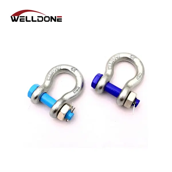 Drop Forged US Type G2130 Bolt Type Galvanized Bow Anchor Shackle Featured Image