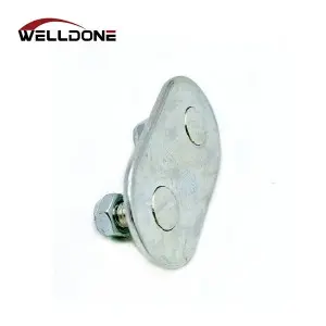 Curtainside truck zinc plated galvanized back fixing plate with nut for overcenter buckle strap