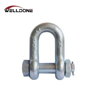 Drop Forged US Type Hot Dip Galvanized G2150 Bolt Type D Shackle