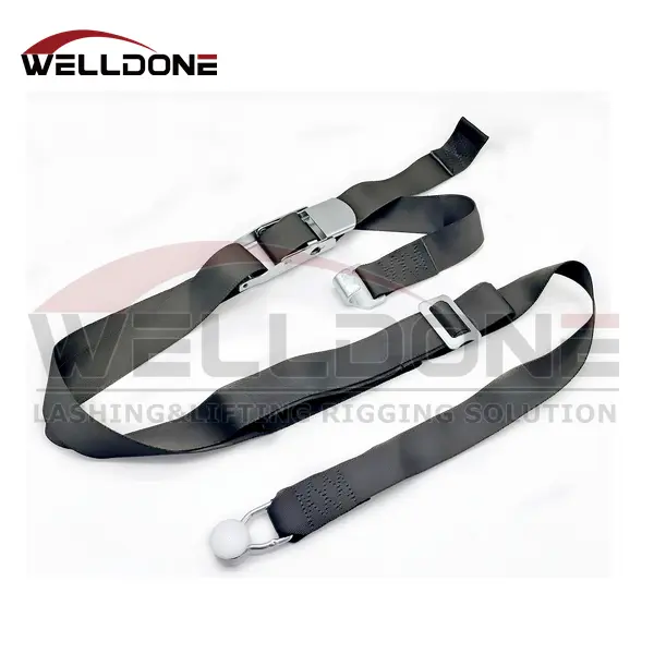 50MM Curtainside Internal Cargo Load Over Center Buckle Strap with Combi Flat Hook and Roller Featured Image
