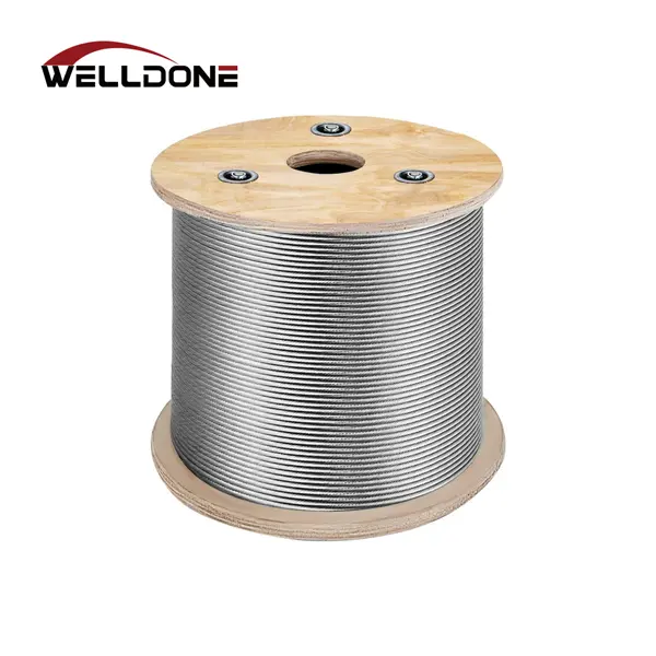 304 / 316 Stainless Steel Wire Rope 1*7/1*19/7*7/7*19 Aircraft Cable Featured Image