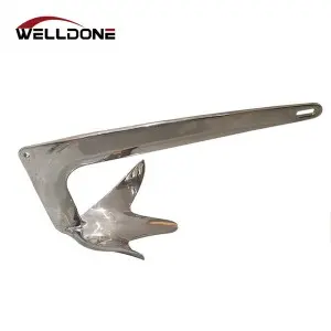 Yacht Boat Marine Stainless Steel Folding Grapnel Anchor / Plough / Delta / Bruce / Danforth Anchor