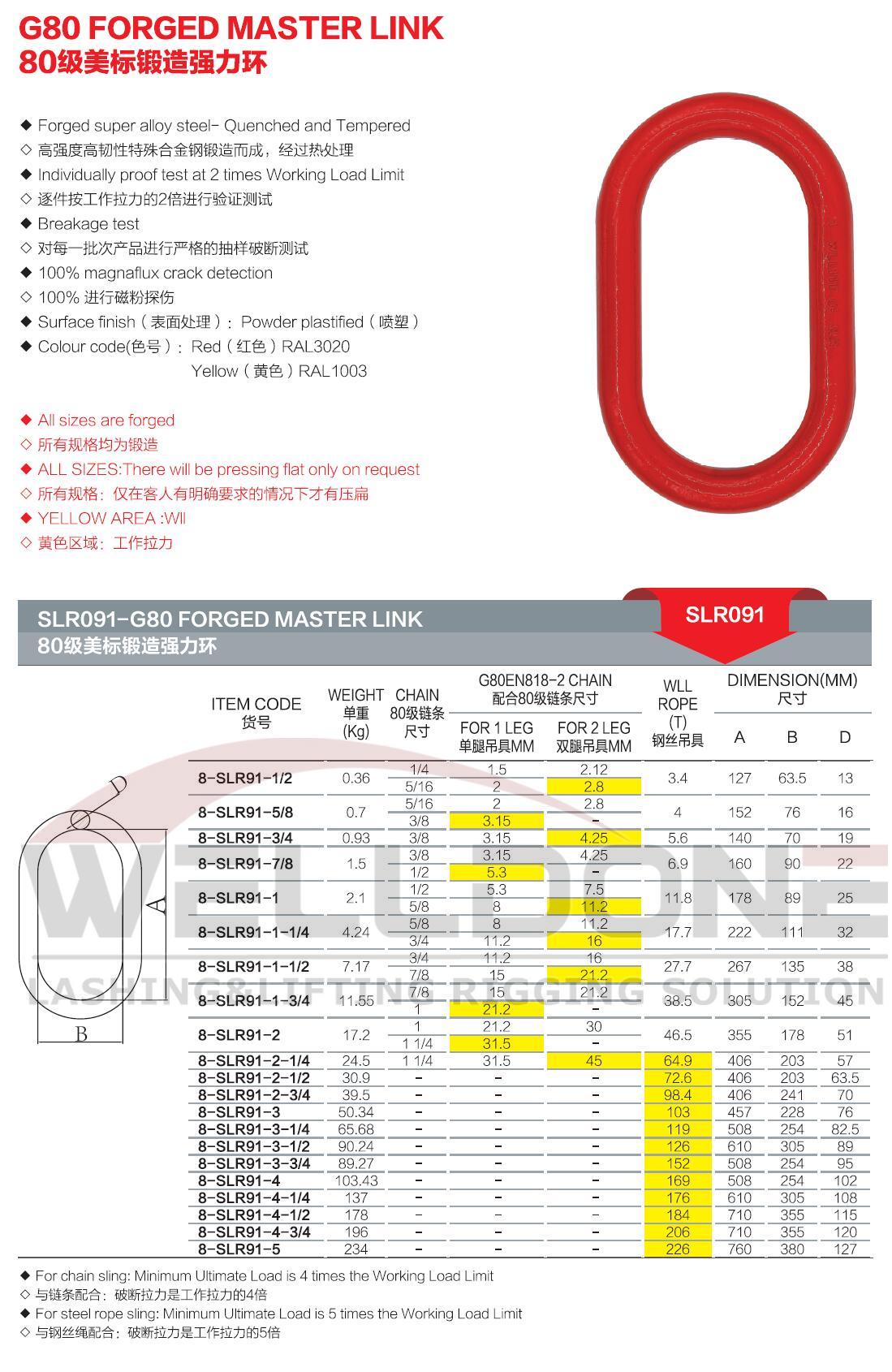 US type G80 master link specification