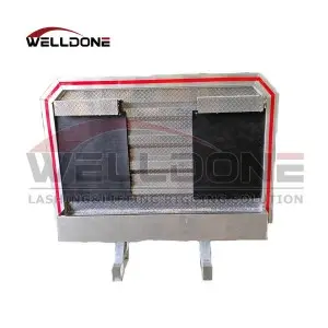 68″ H x 80″ W Aluminum Cab Rack with Top Mount Tarp Tray and Chain Hangers For Semi Truck