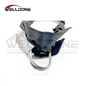 Black Endless Soft Steel Core Stage Rigging Wire Rope Round Sling with Aircraft Cable Inside